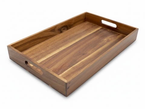 Wooden serving tray acacia