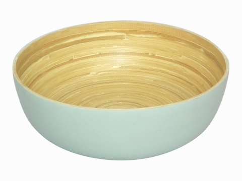 Bamboo salad low bowl - Solid matte finishing