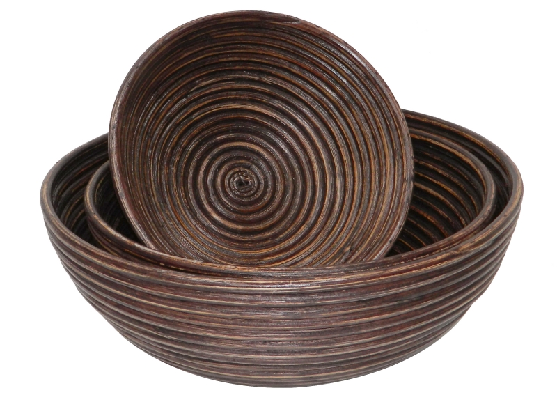 Vietnam rattan fruit bowl