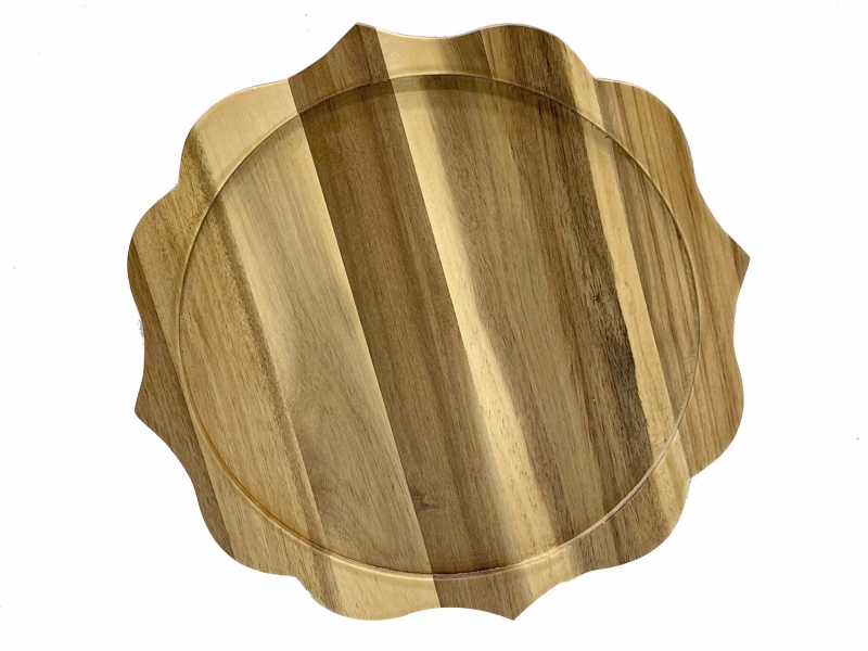 Vietnam acacia charger plate